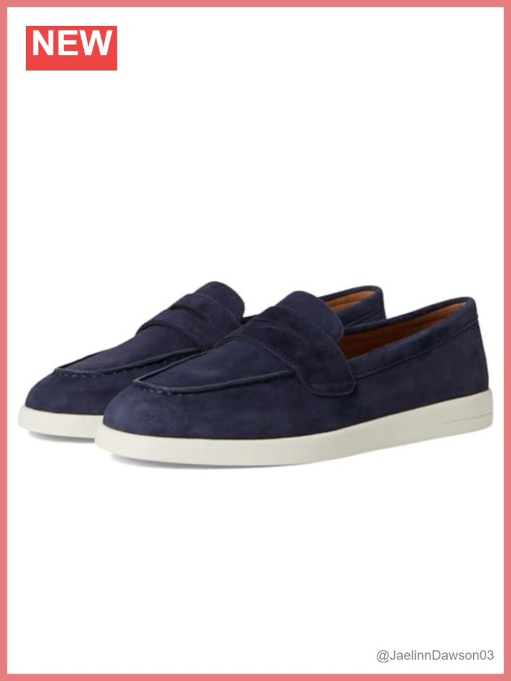 Genuine Leather Penny Loafer Slip-On Wedge Cupsole Women's